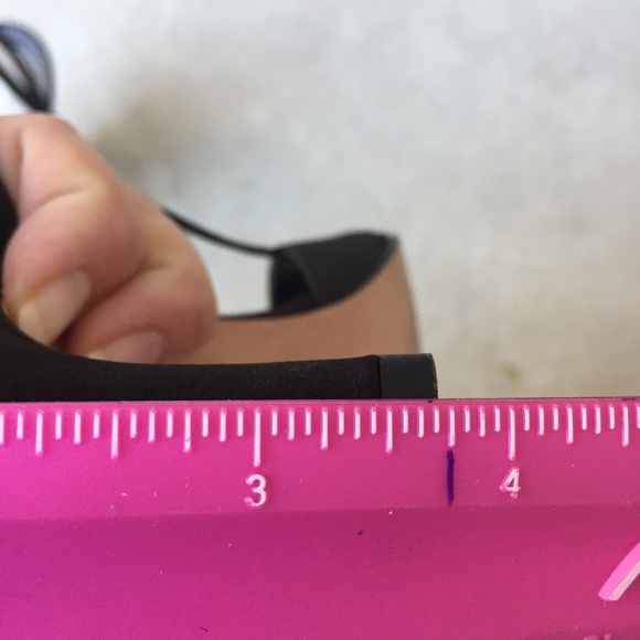 Kenneth Cole Reaction Strappy Bow Black Heels 9.5 - Picture 6 of 8